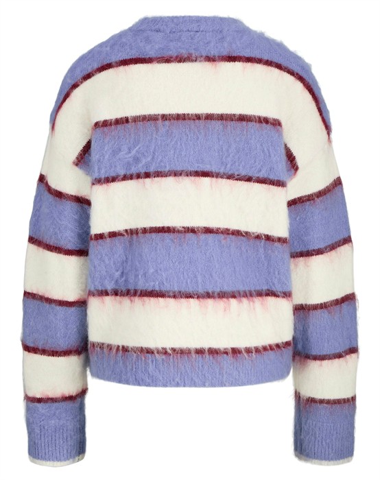 JXCalista Crew Neck Strik - Blue Ice/Vanilla